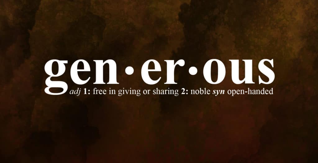 Sunday Recap How Is God Generous Evident Grace Fellowship